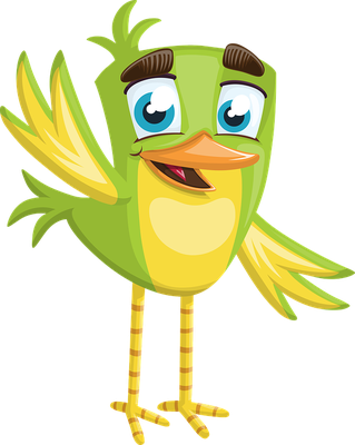 oiseau divers - animaux - smiley émoticône émoji cartoon clipart illustration - artémotic