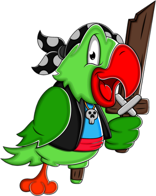 perroquet - oiseau - animaux - smiley émoticône émoji cartoon clipart illustration - artémotic