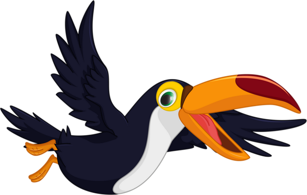 toucan - oiseau - animaux - smiley émoticône émoji cartoon clipart illustration - artémotic