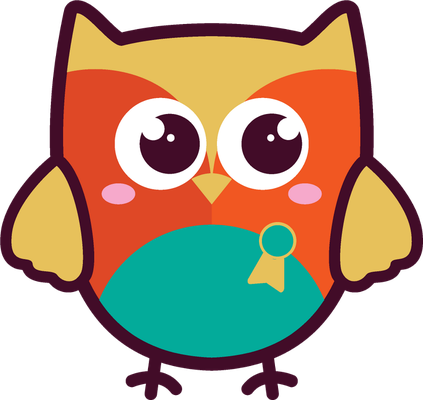 hibou - oiseau - animaux - smiley émoticône émoji cartoon clipart illustration - artémotic