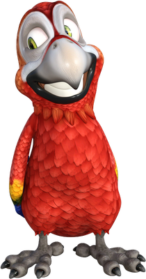 perroquet - oiseau - animaux - smiley émoticône émoji cartoon clipart illustration - artémotic