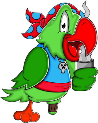 perroquet - oiseau - animaux - smiley émoticône émoji cartoon clipart illustration - artémotic