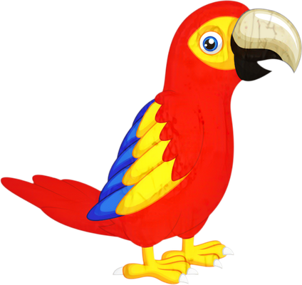 perroquet - oiseau - animaux - smiley émoticône émoji cartoon clipart illustration - artémotic