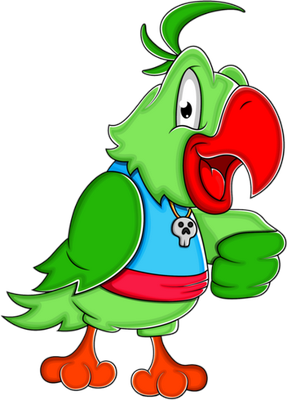 perroquet - oiseau - animaux - smiley émoticône émoji cartoon clipart illustration - artémotic