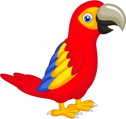 perroquet - oiseau - animaux - smiley émoticône émoji cartoon clipart illustration - artémotic