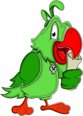 perroquet - oiseau - animaux - smiley émoticône émoji cartoon clipart illustration - artémotic