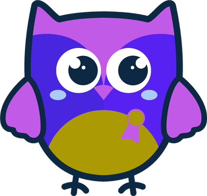 hibou - oiseau - animaux - smiley émoticône émoji cartoon clipart illustration - artémotic