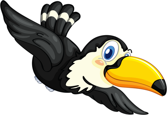 toucan - oiseau - animaux - smiley émoticône émoji cartoon clipart illustration - artémotic