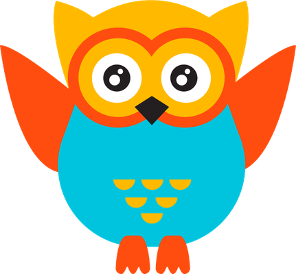 hibou - oiseau - animaux - smiley émoticône émoji cartoon clipart illustration - artémotic