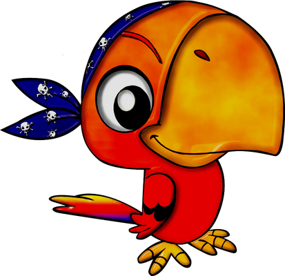 perroquet - oiseau - animaux - smiley émoticône émoji cartoon clipart illustration - artémotic