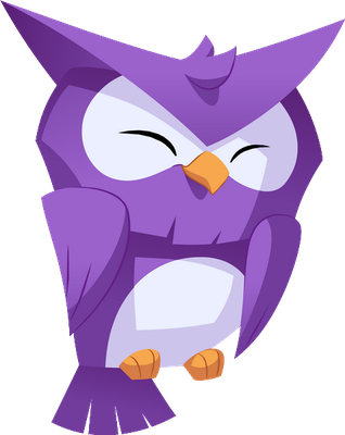 hibou - oiseau - animaux - smiley émoticône émoji cartoon clipart illustration - artémotic