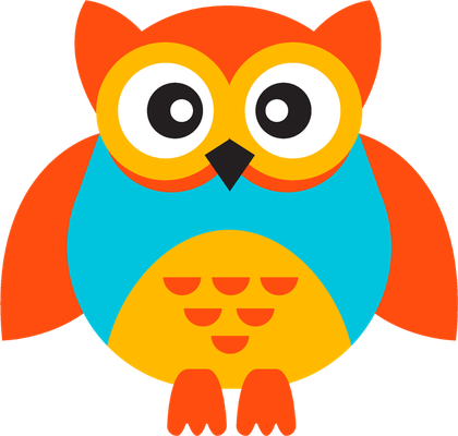 hibou - oiseau - animaux - smiley émoticône émoji cartoon clipart illustration - artémotic