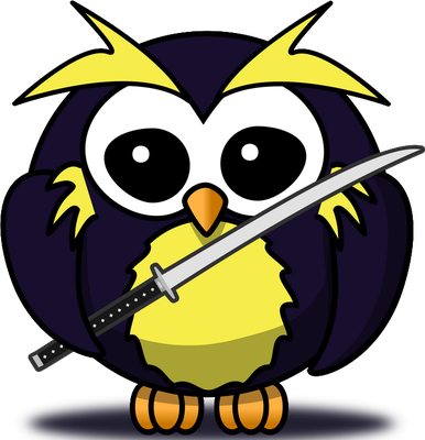 hibou - oiseau - animaux - smiley émoticône émoji cartoon clipart illustration - artémotic