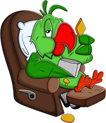 perroquet - oiseau - animaux - smiley émoticône émoji cartoon clipart illustration - artémotic