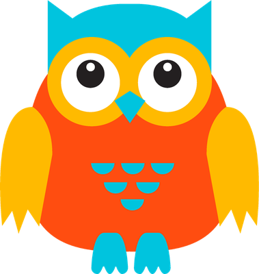 hibou - oiseau - animaux - smiley émoticône émoji cartoon clipart illustration - artémotic