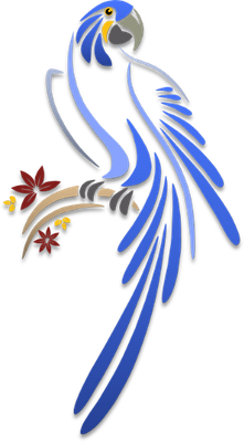 perroquet - oiseau - animaux - smiley émoticône émoji cartoon clipart illustration - artémotic