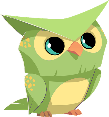 hibou - oiseau - animaux - smiley émoticône émoji cartoon clipart illustration - artémotic