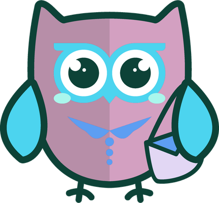 hibou - oiseau - animaux - smiley émoticône émoji cartoon clipart illustration - artémotic