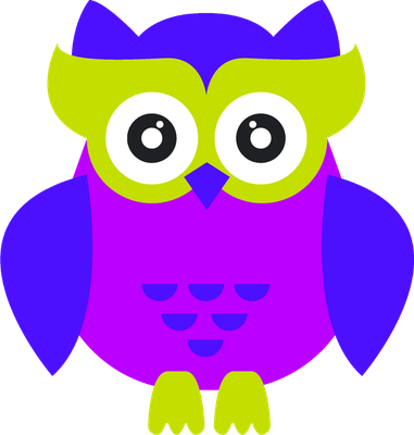 hibou - oiseau - animaux - smiley émoticône émoji cartoon clipart illustration - artémotic