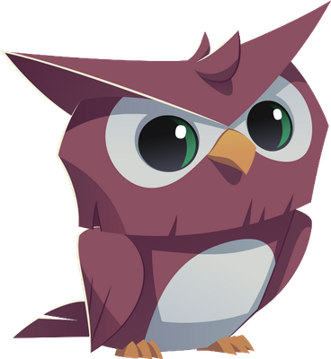 hibou - oiseau - animaux - smiley émoticône émoji cartoon clipart illustration - artémotic
