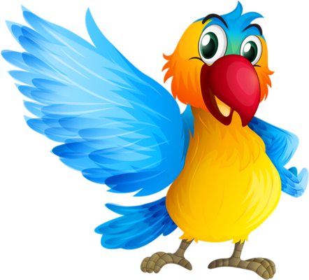 perroquet - oiseau - animaux - smiley émoticône émoji cartoon clipart illustration - artémotic