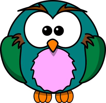 hibou - oiseau - animaux - smiley émoticône émoji cartoon clipart illustration - artémotic