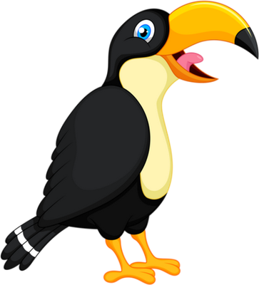 toucan - oiseau - animaux - smiley émoticône émoji cartoon clipart illustration - artémotic