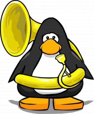 manchot  [Club Penguin] - oiseau - animaux - smiley émoticône émoji cartoon clipart illustration - artémotic