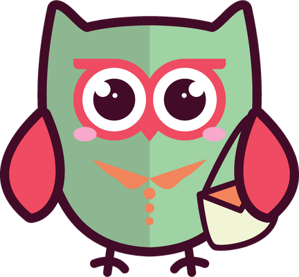 hibou - oiseau - animaux - smiley émoticône émoji cartoon clipart illustration - artémotic