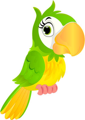 perroquet - oiseau - animaux - smiley émoticône émoji cartoon clipart illustration - artémotic