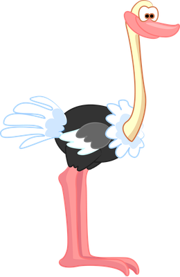 autruche - oiseau - animaux - smiley émoticône émoji cartoon clipart illustration - artémotic