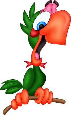 perroquet - oiseau - animaux - smiley émoticône émoji cartoon clipart illustration - artémotic
