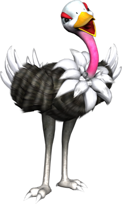 autruche - oiseau - animaux - smiley émoticône émoji cartoon clipart illustration - artémotic