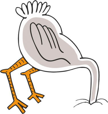 autruche - oiseau - animaux - smiley émoticône émoji cartoon clipart illustration - artémotic