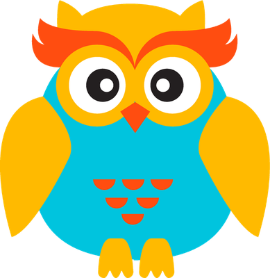 hibou - oiseau - animaux - smiley émoticône émoji cartoon clipart illustration - artémotic