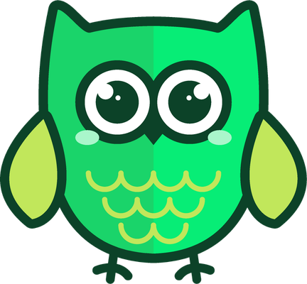 hibou - oiseau - animaux - smiley émoticône émoji cartoon clipart illustration - artémotic