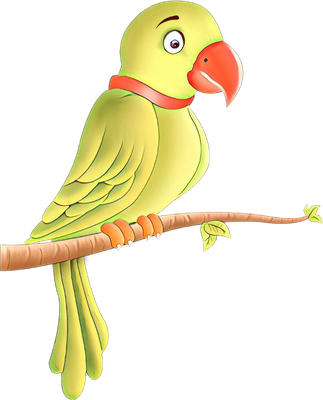 perroquet - oiseau - animaux - smiley émoticône émoji cartoon clipart illustration - artémotic