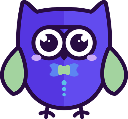 hibou - oiseau - animaux - smiley émoticône émoji cartoon clipart illustration - artémotic