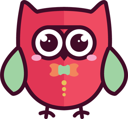 hibou - oiseau - animaux - smiley émoticône émoji cartoon clipart illustration - artémotic