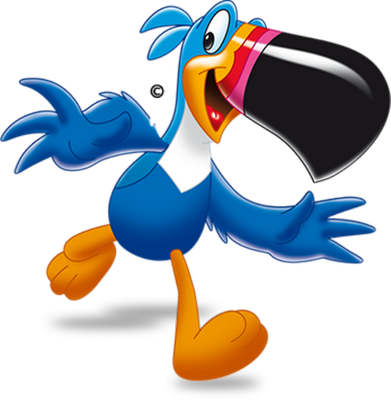 toucan - oiseau - animaux - smiley émoticône émoji cartoon clipart illustration - artémotic