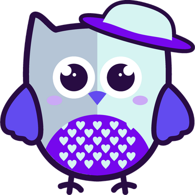 hibou - oiseau - animaux - smiley émoticône émoji cartoon clipart illustration - artémotic