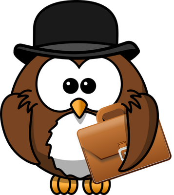 hibou - oiseau - animaux - smiley émoticône émoji cartoon clipart illustration - artémotic