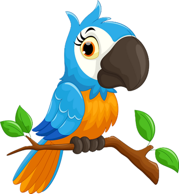 perroquet - oiseau - animaux - smiley émoticône émoji cartoon clipart illustration - artémotic