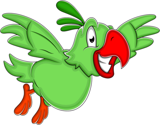 perroquet - oiseau - animaux - smiley émoticône émoji cartoon clipart illustration - artémotic