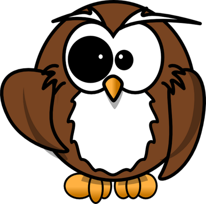 hibou - oiseau - animaux - smiley émoticône émoji cartoon clipart illustration - artémotic