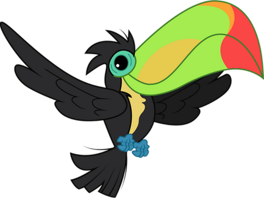 toucan - oiseau - animaux - smiley émoticône émoji cartoon clipart illustration - artémotic