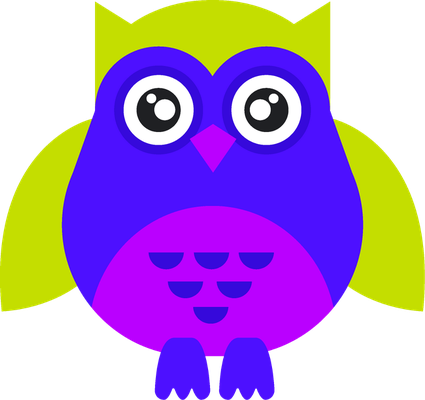 hibou - oiseau - animaux - smiley émoticône émoji cartoon clipart illustration - artémotic
