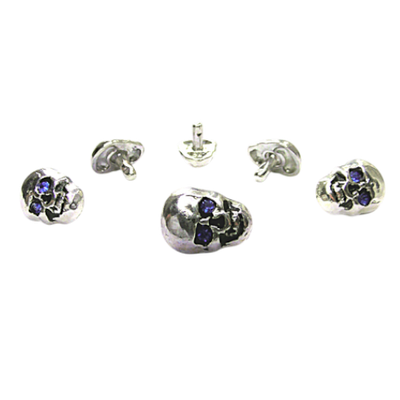 Skull mini (10 x 13) blau