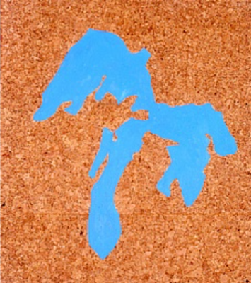Paysages (Grands lacs) - huile sur liège - 80,5 x 66,5 cm - 1986 (remake 2001) - Musée d'art moderne et contemporain, Strasbourg