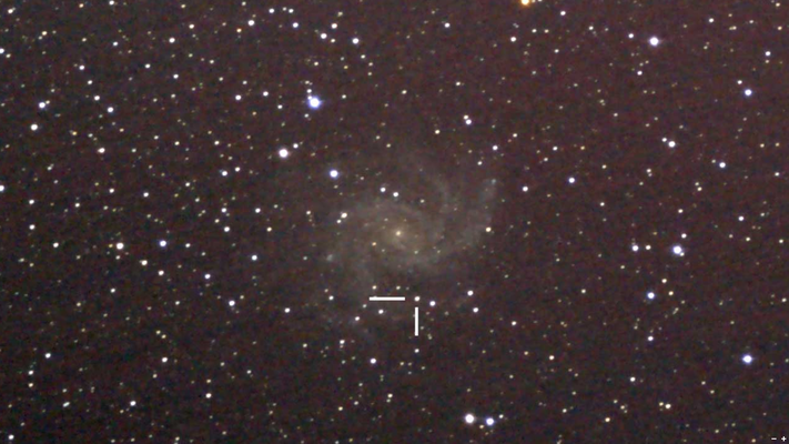 Supernova SN 2017eaw in Galaxie NGC 6946 (254mm f/5 Newton)